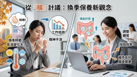換季哈啾停不下來?日常保養可從腸道環境著手