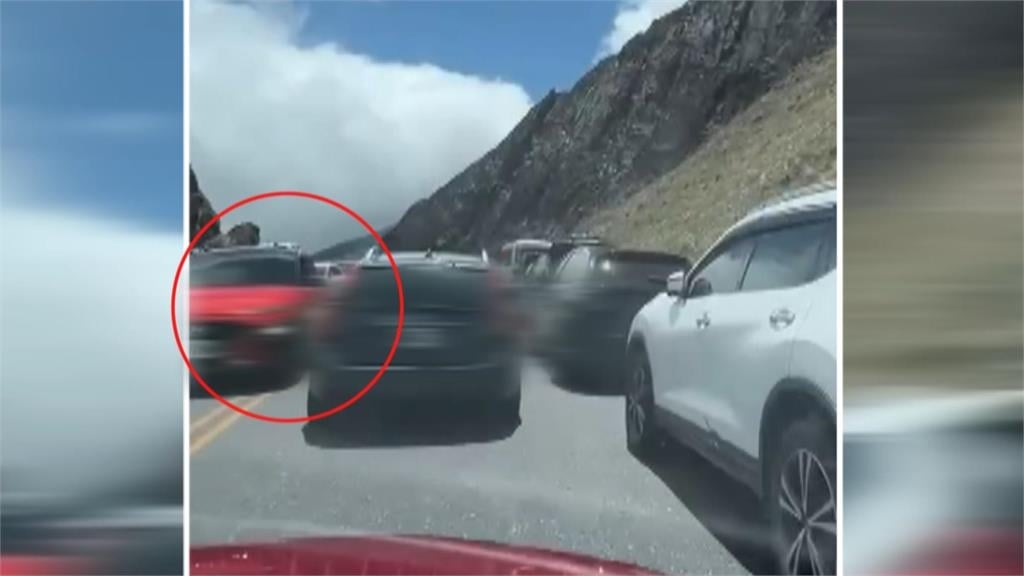 合歡山遊客多停滿違規車　山路驚險會車、交通壅塞