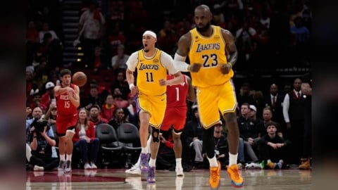 NBA(影)／詹姆斯開啟「國王模式」接管戰局！湖人成功關門淘汰火箭晉級