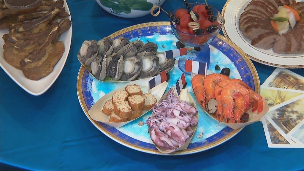 肥厚鮑魚、鮮甜蝦子四道海味　模擬法軍大砲擊「四艦連發」