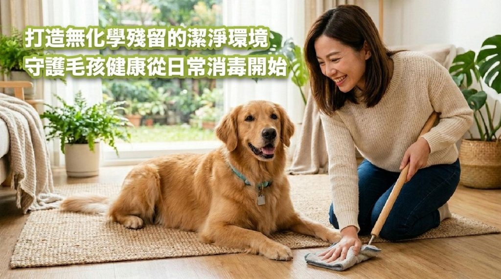 打造低化學殘留潔淨環境：從日常清潔守護毛孩健康