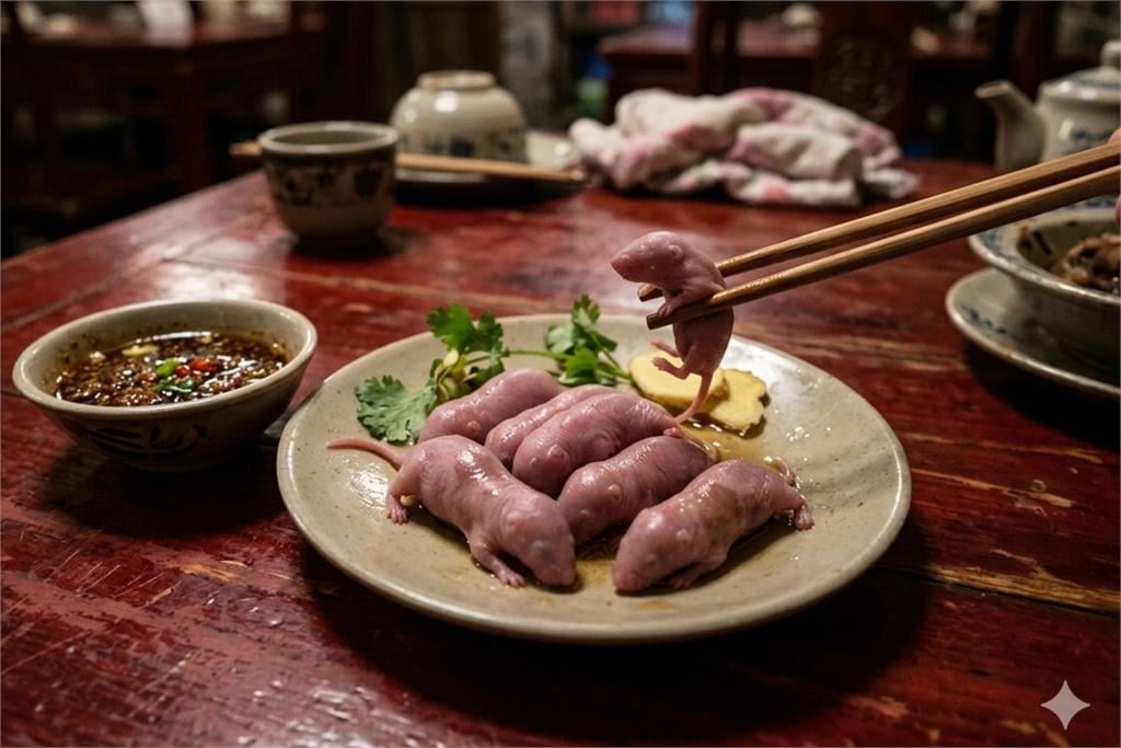 內有噁心畫面慎入／台北鼠患靠「吃」解決？中國竟「生食幼鼠」奇葩野味曝