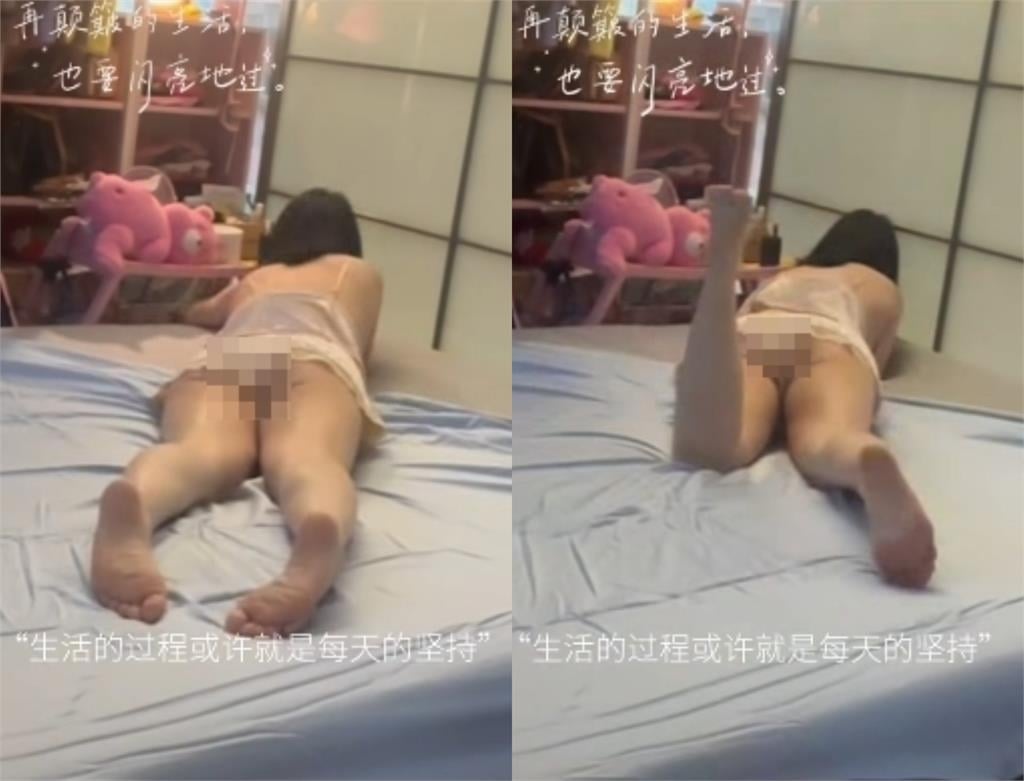王俐人辣穿性感「狂洩麻辣蜜桃」！深夜大尺度「做1事」23秒趴床片曝光