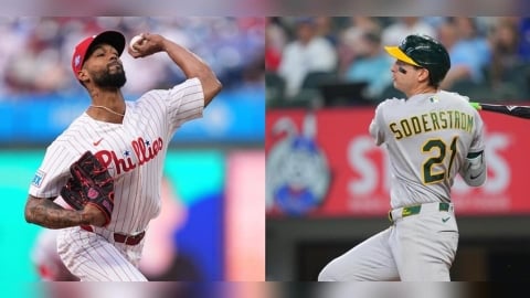 MLB(影)／他的變速球「太鬼」戲耍運動家！重砲索德斯壯揮不到被K氣得原地跳腳