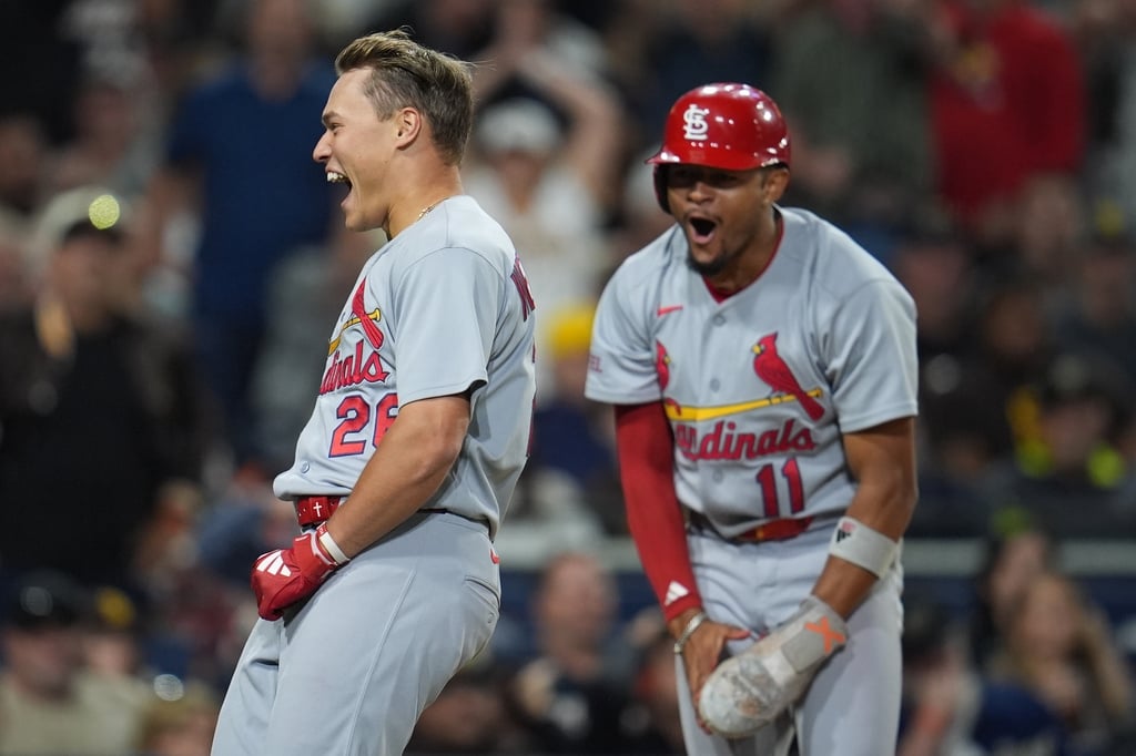MLB(影)／「少棒滿貫砲」出現在大聯盟！菜鳥魏瑟霍特提槍快跑前進紅雀飛高高