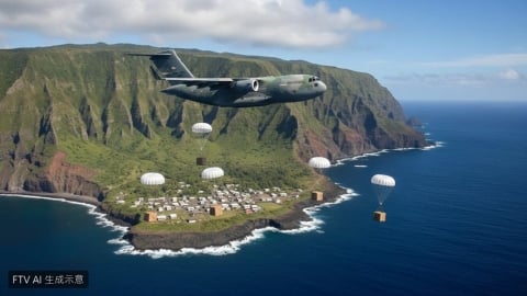 跨越萬里空投救援!英國傘兵空降地表最偏遠孤島 搶救漢他病毒疑似病例