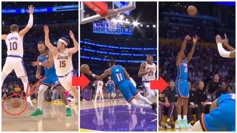 NBA(影)/湖人完全沒轍!雷霆「胯下妙傳」精準開後門 教科級「傳切決策」必看