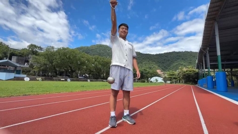 蘇澳清貧生鏈球奪金　全中運破記錄