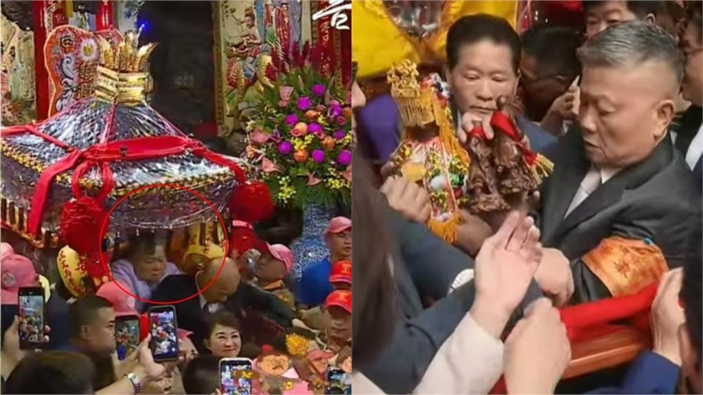 大甲媽才連出2意外!顏清標現身中國媽祖廟「做1事被拍」同框中共背景女星