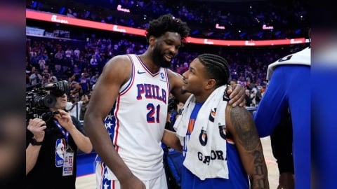 NBA(影)／老扛了！4連敗慘遭尼克橫掃　76人當家巨星「鉛筆大帝」獨自扛下所有