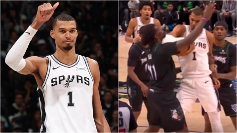 NBA(影)/斑馬會被禁賽?因霸王肘遭趕出場後 文班亞馬「無傷害」率馬刺拚聽牌