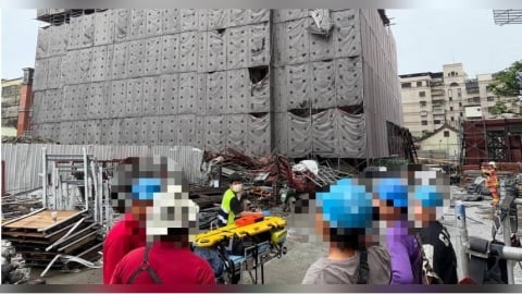 新莊建案17樓鷹架倒塌害1死1傷 死者身份竟是失聯移工
