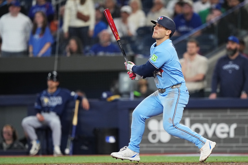 MLB(影)／10局下再見滿貫砲！瓦修驚天一擊藍鳥上演瘋狂逆轉秀　避免遭光芒橫掃