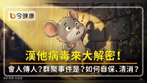 漢他病毒大解密!真的會人傳人?群聚事件怎回事?環境清消怎麼做?發現老鼠怎麼辦?疾管署詳解!