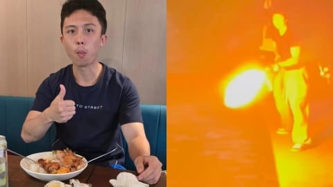 孫安佐河堤實測新發明「竟炸出巨大火光」 網見驚悚畫面傻眼:等警察上門