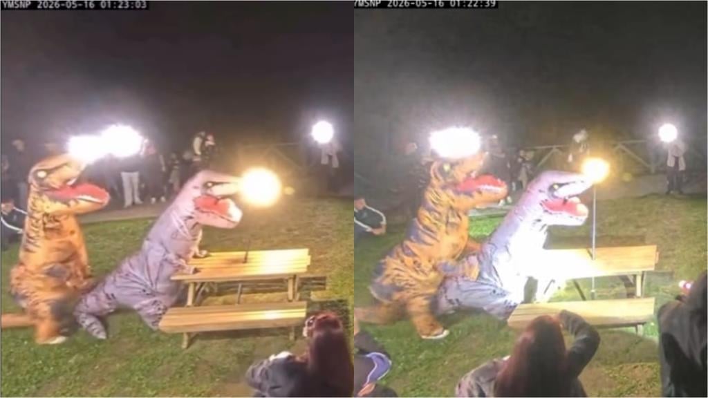 擎天崗激戰桌「男女撞完5分鐘」暴紅！深夜又戰了「驚見雙龍衝撞一幕」驚動警