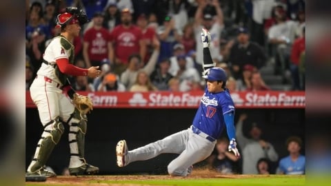 MLB(影)/大谷翔平演出首支「少棒式全壘打」!雖然一路跑回本壘可惜不算開轟