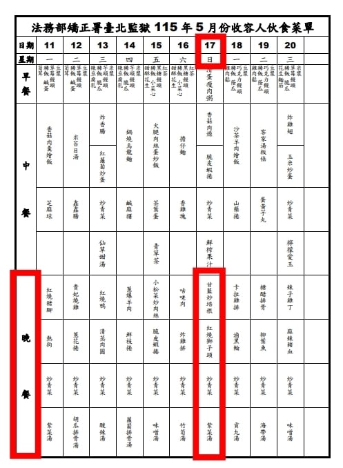 快新聞/孫鵬、狄鶯快看!孫安佐牢中第一餐曝光「3菜1湯」菜色豐富