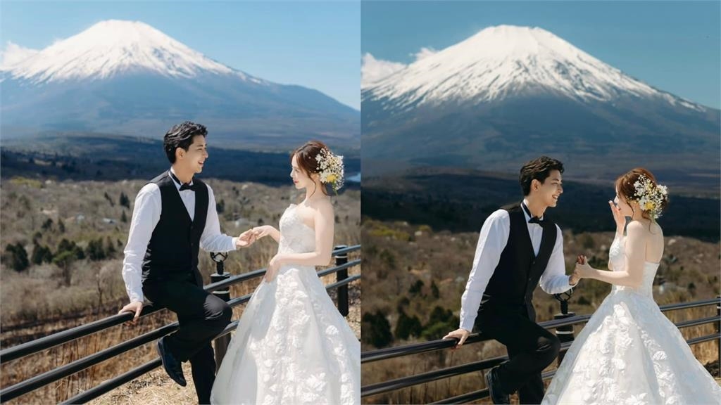 陳天仁曝「富士山絕美婚紗」 日籍夫「情書式告白」閃翻網:幸福在發光!