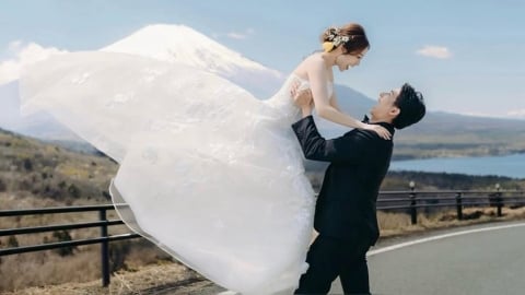 陳天仁曝「富士山絕美婚紗」 日籍夫「情書式告白」閃翻網:幸福在發光!