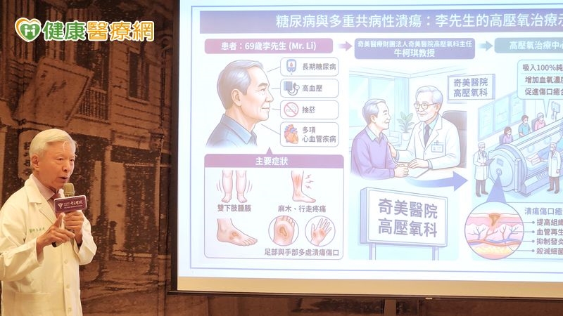 糖尿病足面臨截肢風險?醫:高壓氧整合治療有助爭取保肢機會