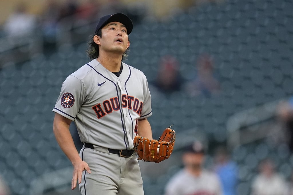 MLB(影)/今井達也先發4.2局無四壞保送有進步!卻因下雨延賽提早退場