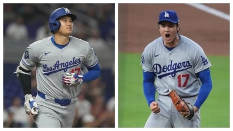 MLB(影)／大谷二刀流強投豪打超狂！幽默笑喊：「投手大谷」非常感謝「打者翔平」