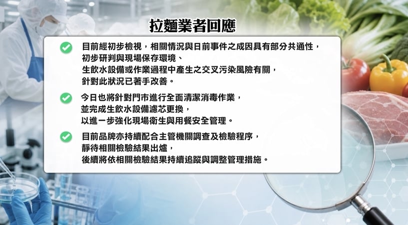 麵屋一燈又傳腹瀉？　業者：初查疑與交叉污染有關　待檢驗出爐