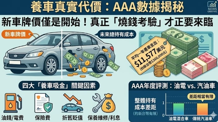 油電車真的比較省?專家曝養車「隱形成本」:原來我們都算錯了!