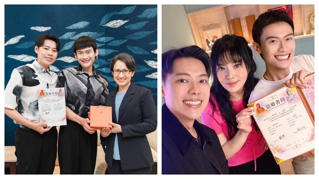 YTR「夫夫之道」甜挑同婚7週年登記結婚！證婚人竟是「政壇、占星界2大咖」