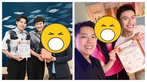 YTR「夫夫之道」甜挑同婚7週年登記結婚!證婚人竟是「政壇、占星界2大咖」