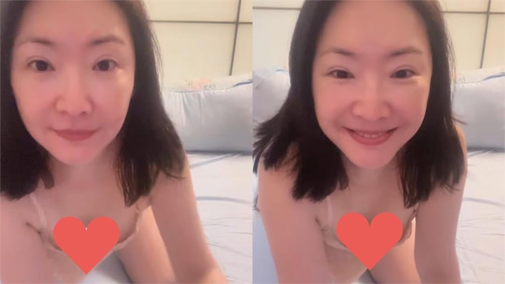 王俐人趴床視角太犯規！中空一彎腰「掉出雙胞胎」網嚇：好像看到什麼