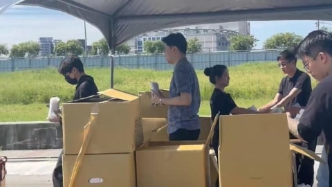 超讚福利！輝達台灣員工大會現場請吃「阜杭豆漿」　冰淇淋餐車也來了