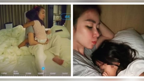 女兒咳到吐!許維恩深夜抱睡照顧 真實監視器畫面惹鼻酸