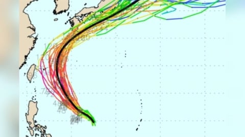 「薔蜜」路徑有變!明轉中颱 恐穿過台灣再迴轉北上