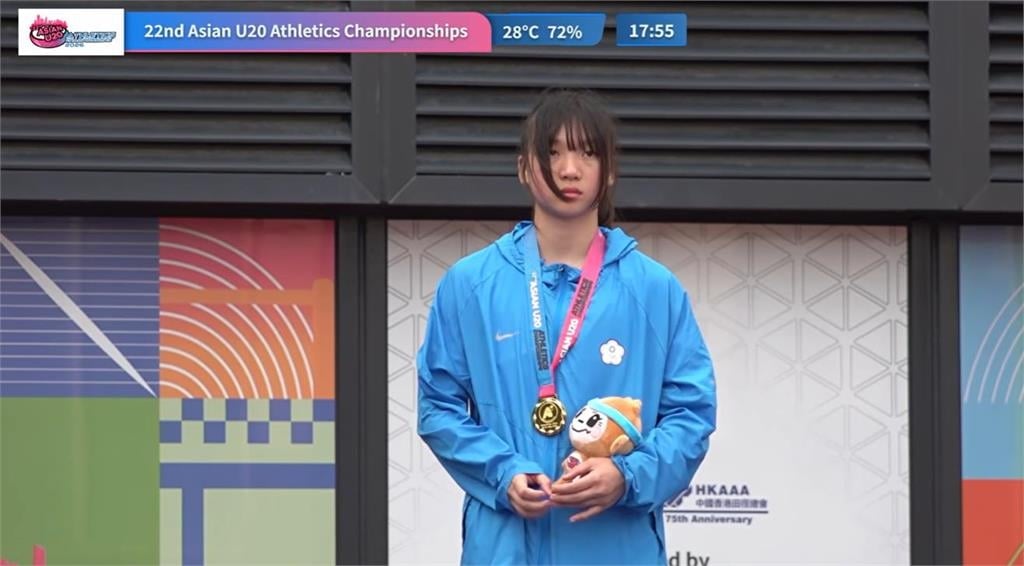 田徑(影)/「全能美少女」告別青年賽事!林沛萱勇奪亞洲U20女子七項金牌
