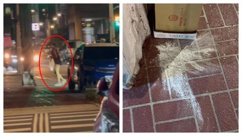 詭異馬尾女林口狂撒「神祕白粉」!他嚇壞問「在下毒?」 內行揭真相