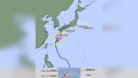 薔蜜颱風逼近沖繩 2.3萬戶停電、超過230航班取消