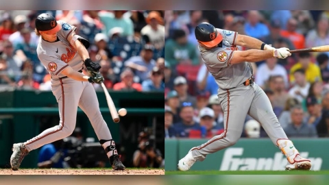 MLB(影)／11公尺高牆也擋不住！梅奧、北極熊怪物雙響砲炸翻芬威金鶯踢館成功