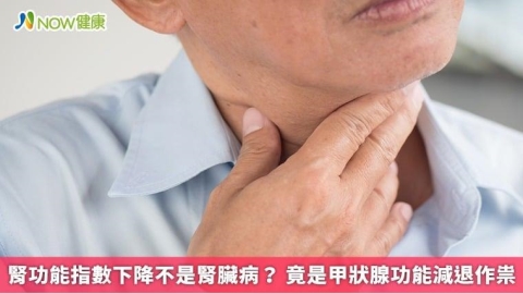 腎功能指數下降不是腎臟病? 竟是甲狀腺功能減退作祟