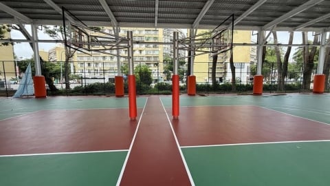 鼓山運動中心新球場「低級錯誤」　球員禁區移動恐撞柱！廠商說話了