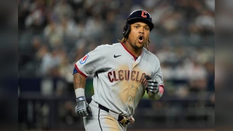 MLB(影)／J.拉米瑞茲扮演守護者殺手！連兩場打爆洋基最強先發投手