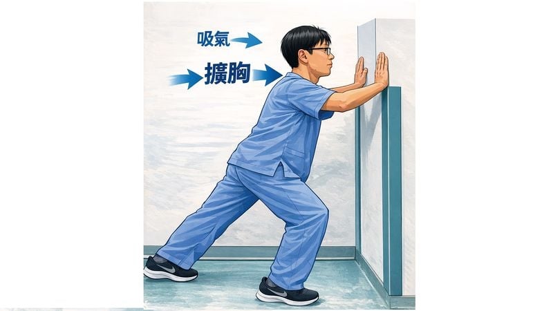 越喘越吸不到氣?物理治療師教你如何呼吸+運動