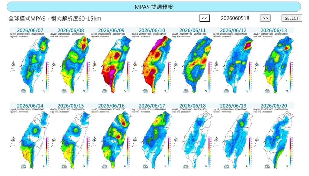 天氣回穩別被騙！專家爆「梅雨旺盛期開炸8天」紫爆降水熱區坐穩了