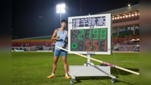 田徑/吳彥翰撐竿跳高再破全國紀錄!短跑陳玟溥擺脫心魔達標挺進名古屋亞運