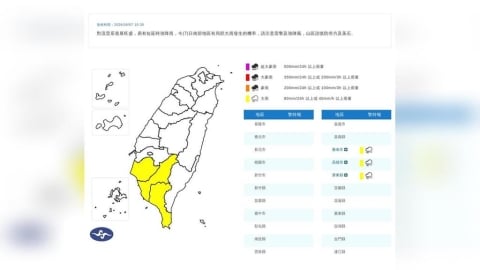 雨彈開轟!3縣市大雨特報 一路下到晚上