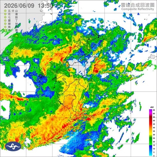 鋒面挾西南氣流襲台「這2天雨最猛」!專家評估:南部山區紫爆豪雨預警