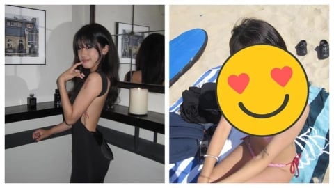 賈靜雯愛女梧桐妹海邊解放比基尼！大秀「絕頂S曲線」網暈爛：怎麼這麼美