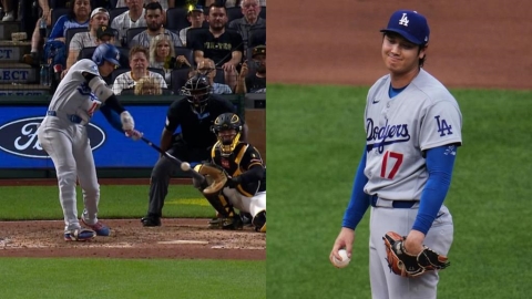MLB(影)/差點討回來!大谷九局上把球轟進自家牛棚「隊友嗨爆、對手嚇出冷汗」