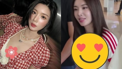 全場被晃暈!「水彈女王」權恩妃上衣緊到快炸開 震撼機場畫面瘋傳